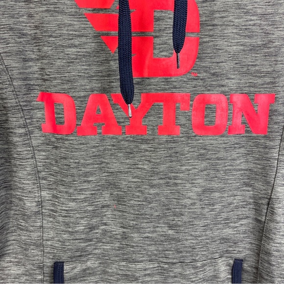 Dayton University Flyers Hoodie Sweatshirt Gray Womens Sz Small Lightweight - Picture 4 of 13